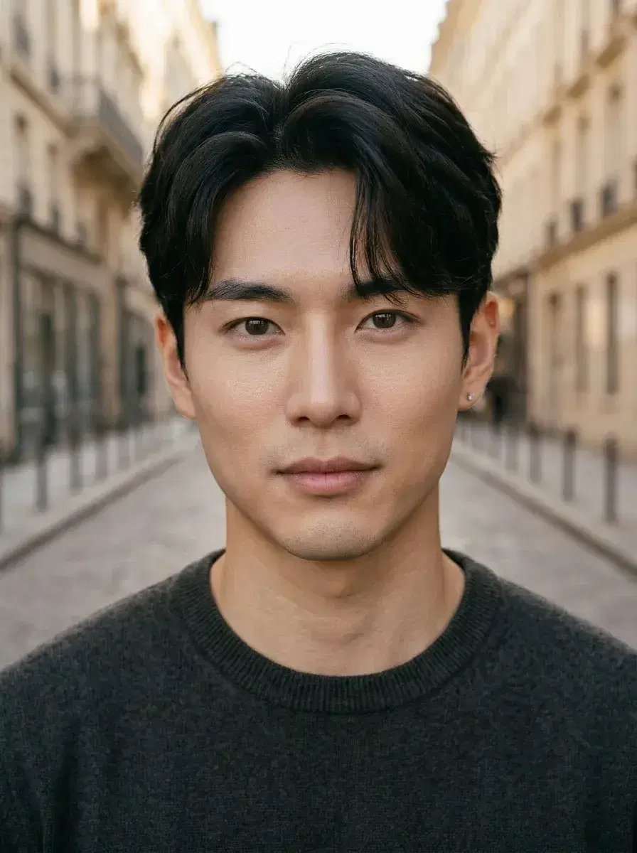 AI AI Paris Photos — Your Parisian Photoshoot from One Selfie — Close-up portrait on a cobblestone street in Le Marais Paris