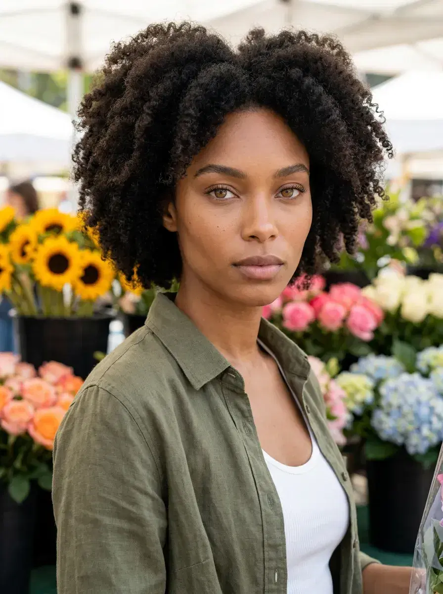 AI AI Photo Dump — Effortless Summer Vibes — Close-up AI photo dump beach dusk portrait with peach horizon