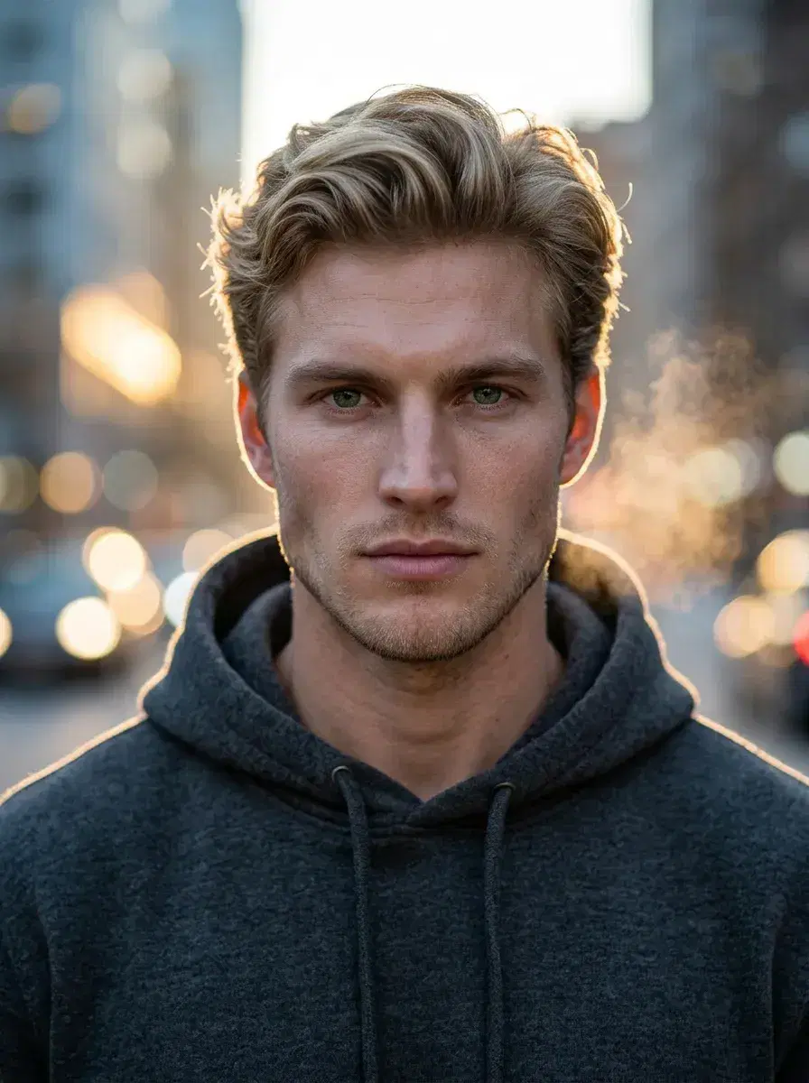 AI AI Photo Dump — Effortless Summer Vibes — Chest-up AI photo dump shot at a sun-drenched outdoor café