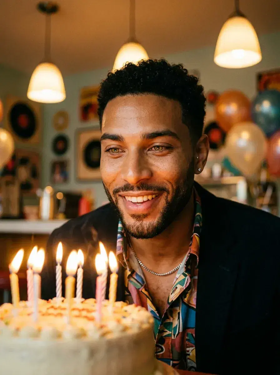 AI AI Polaroid Photos — birthday celebration, party outfit, warm polaroid tones