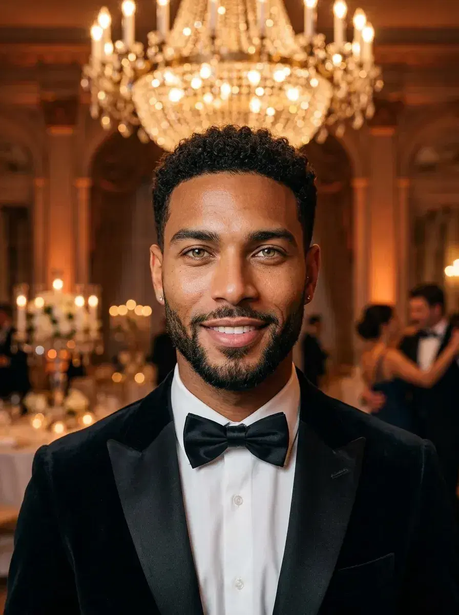 AI AI Prom Photos — Iconic Night — AI prom photo in palatial ballroom under glittering chandelier