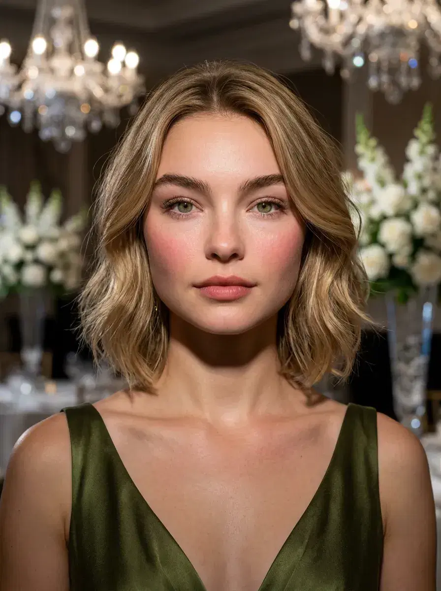 AI AI Prom Photos — Iconic Night — AI prom photo inside luxury ballroom with crystal chandelier backdrop