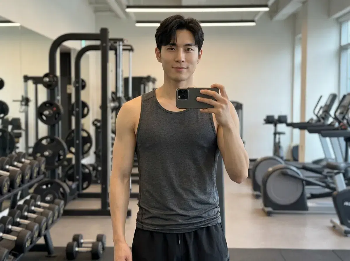 Customizing gym background and athletic wear options