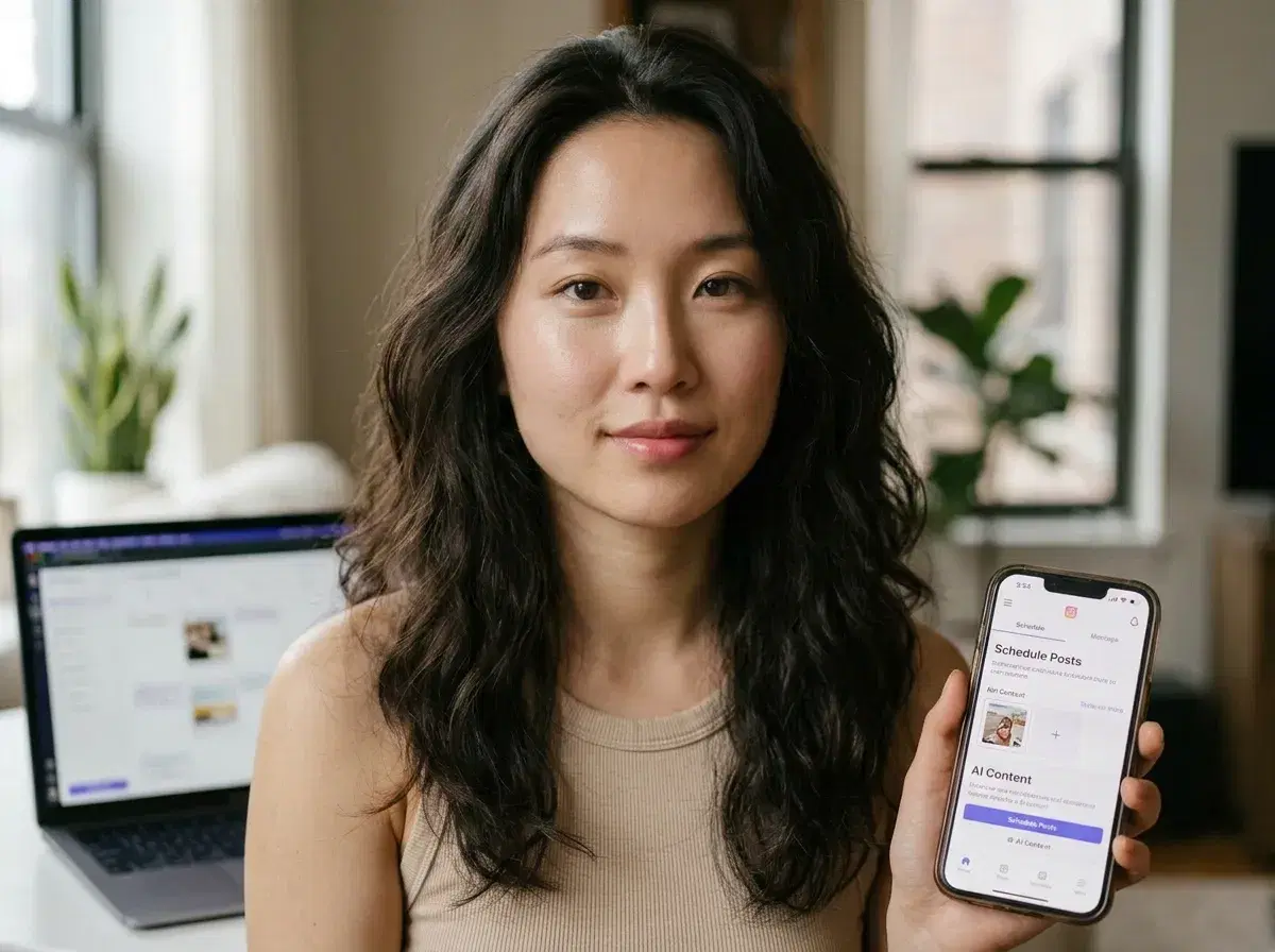 Scheduling AI-generated influencer content