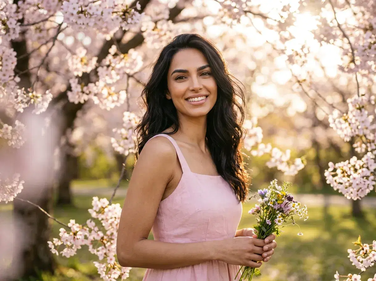 Selecting spring style packs in Pose AI