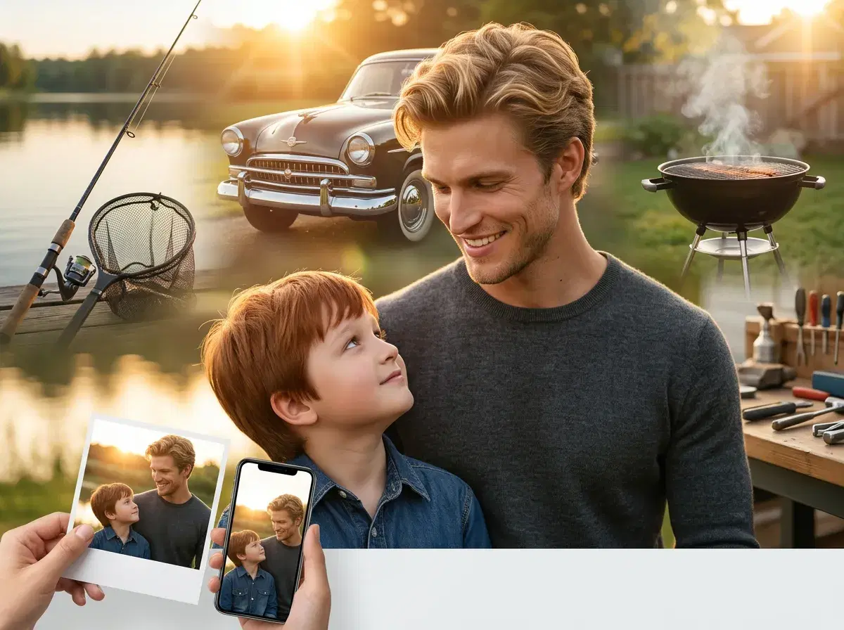 Father's Day AI photo — Father's Day AI Photo Ideas: 12 Gift-Worthy Portraits to Make in Minutes (2026)