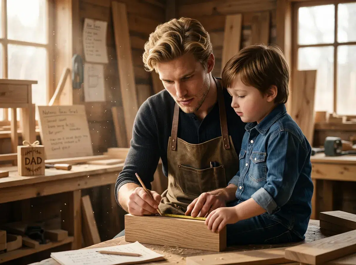 Workshop and woodworking scene
