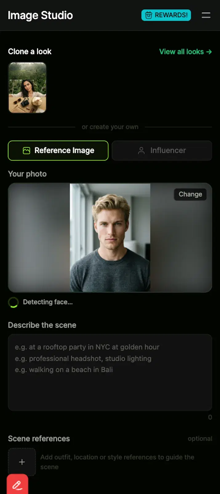 Confirm face assignment