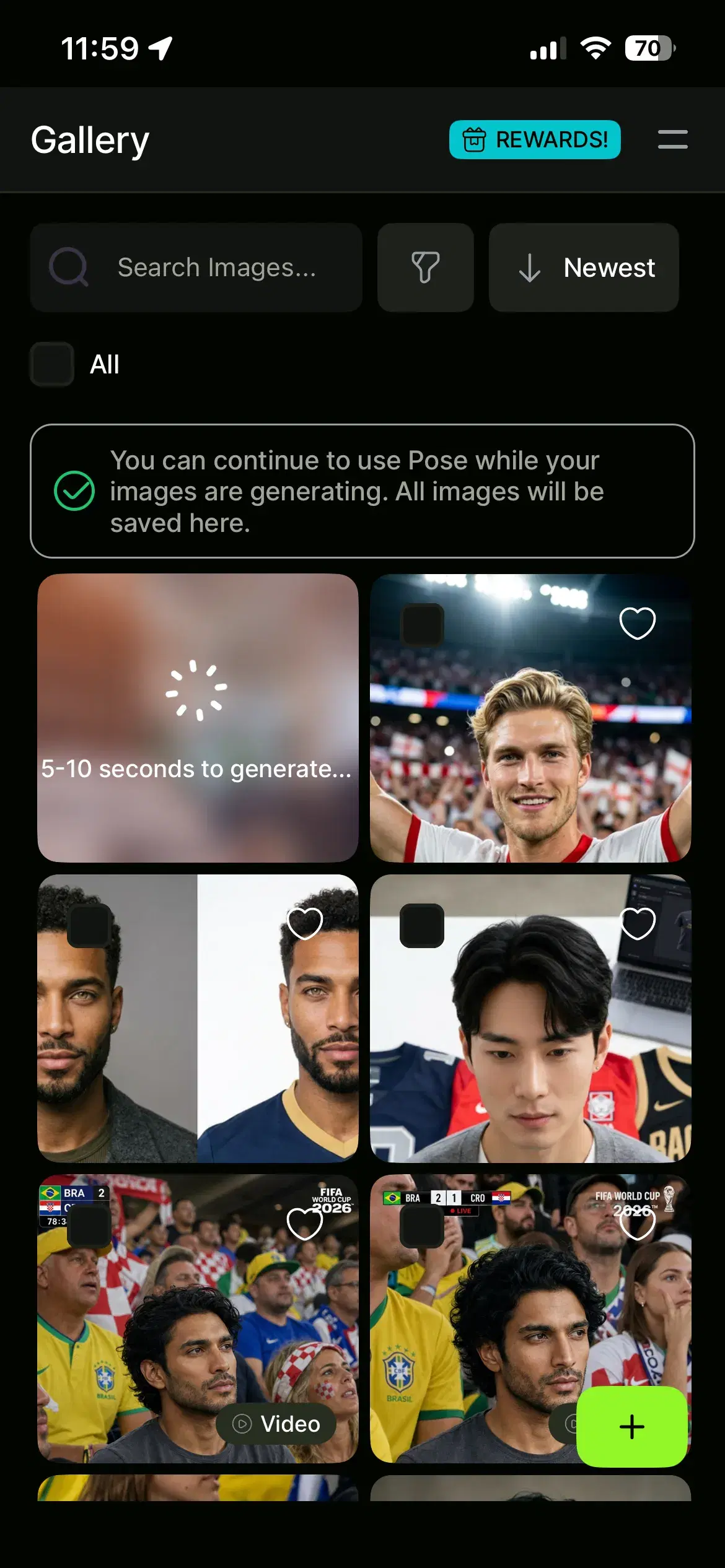 Generate and refine your World Cup poster in Pose AI