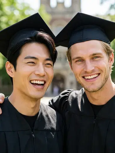 Best-friends graduation duo