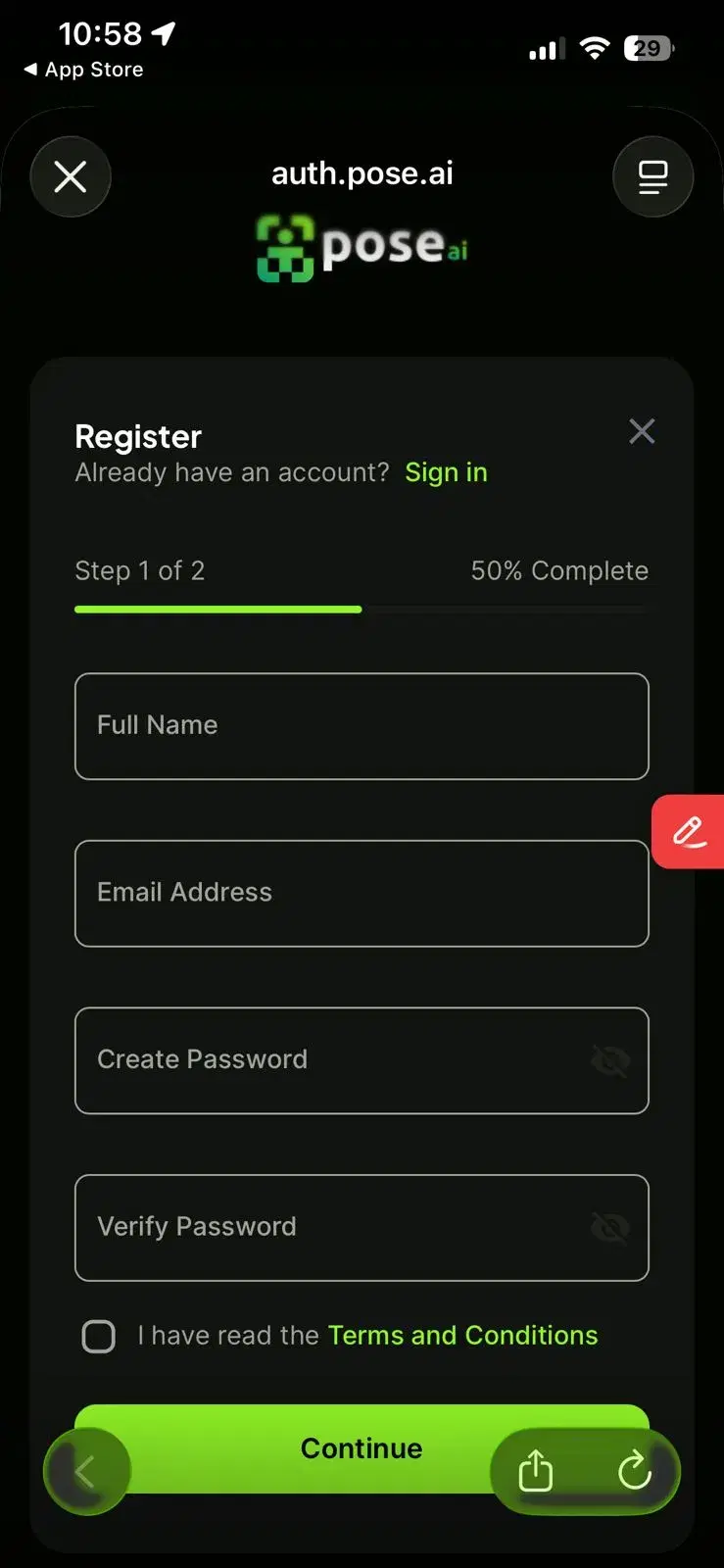 Sign up and start your free trial