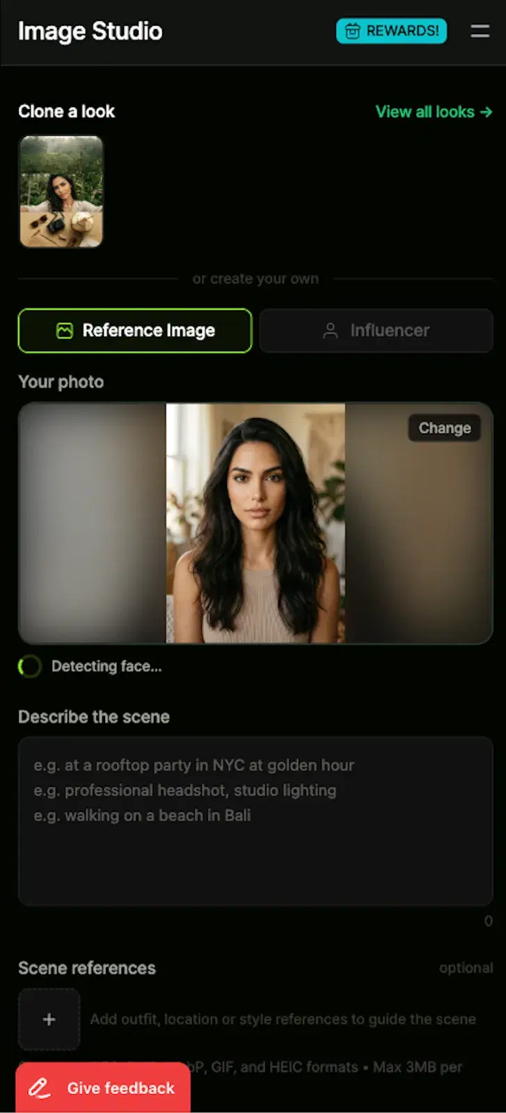 Confirm face assignment