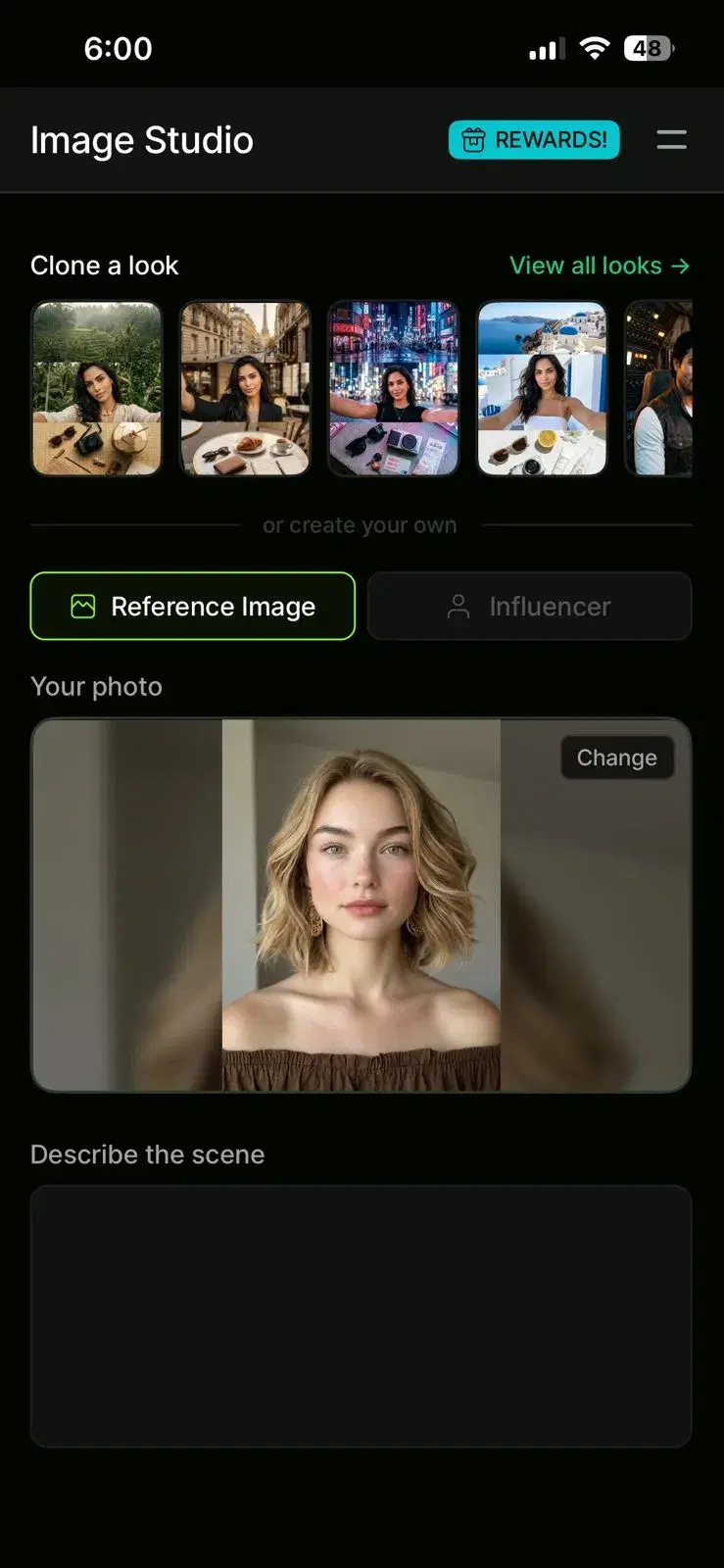 Upload your first partner's selfies