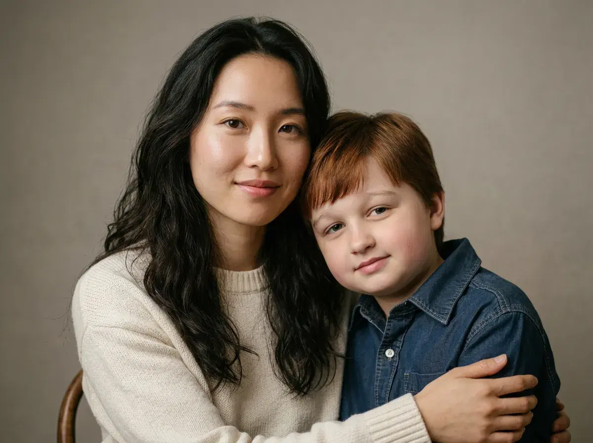 Mother and child portrait