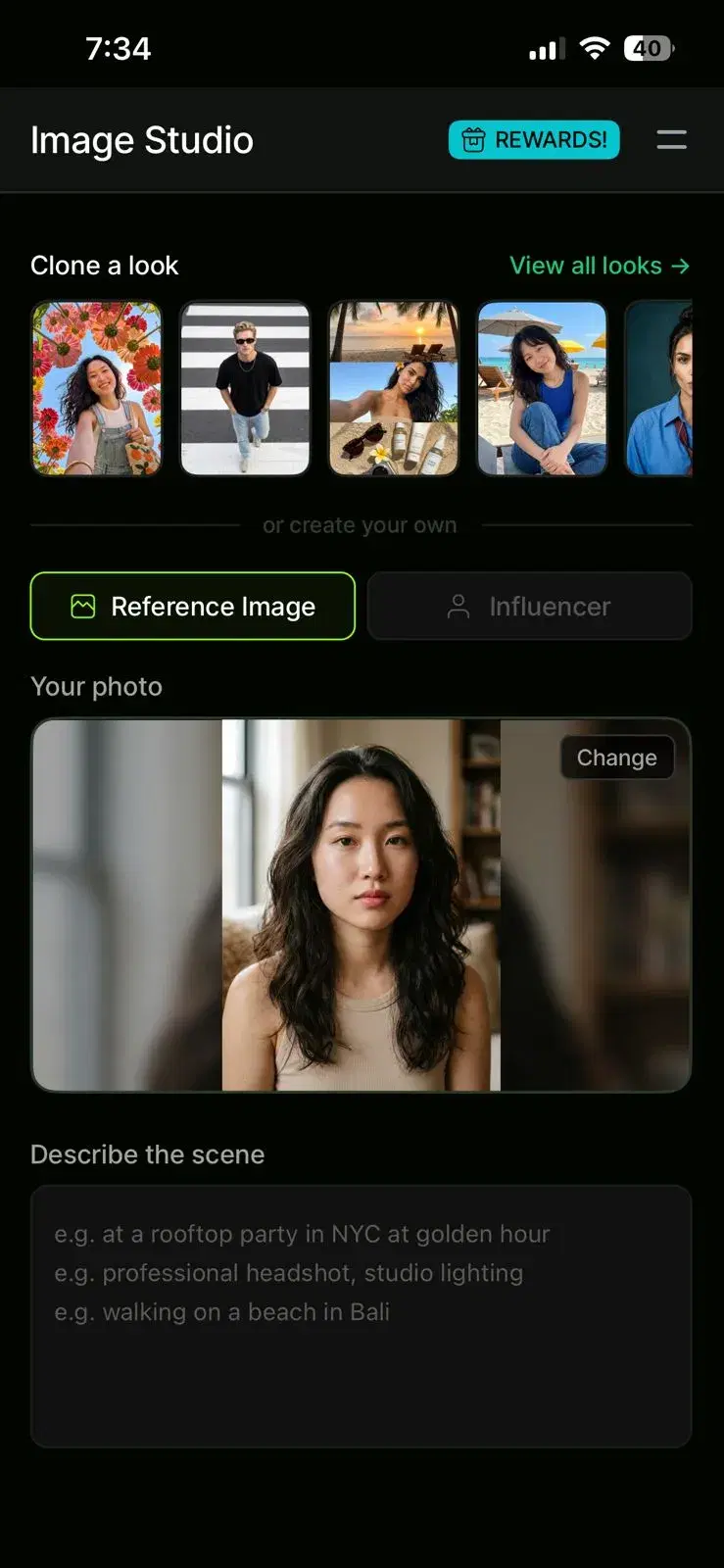 Upload mom's selfies