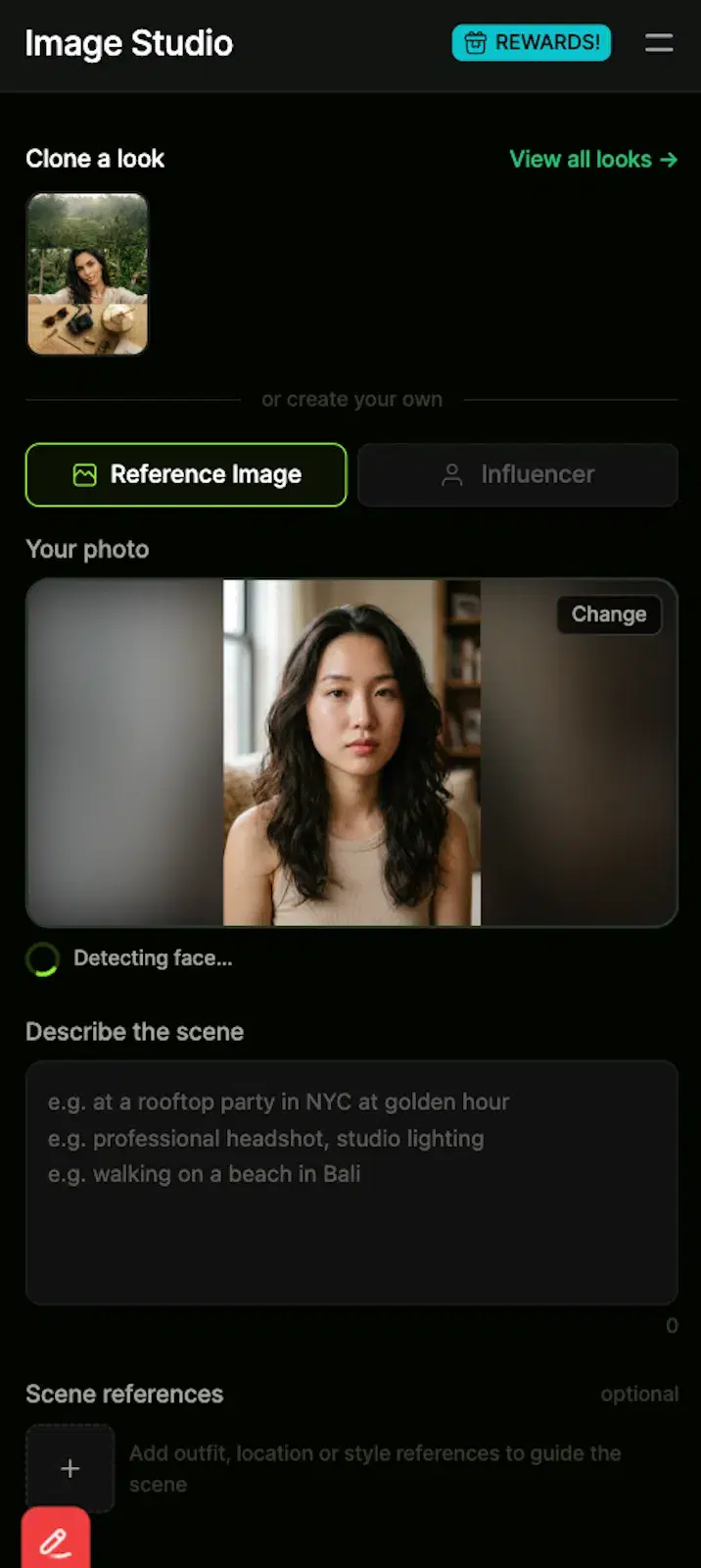 Confirm face assignment