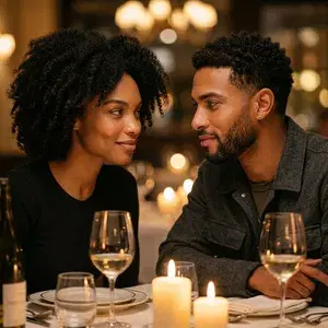 Anniversary candlelight dinner