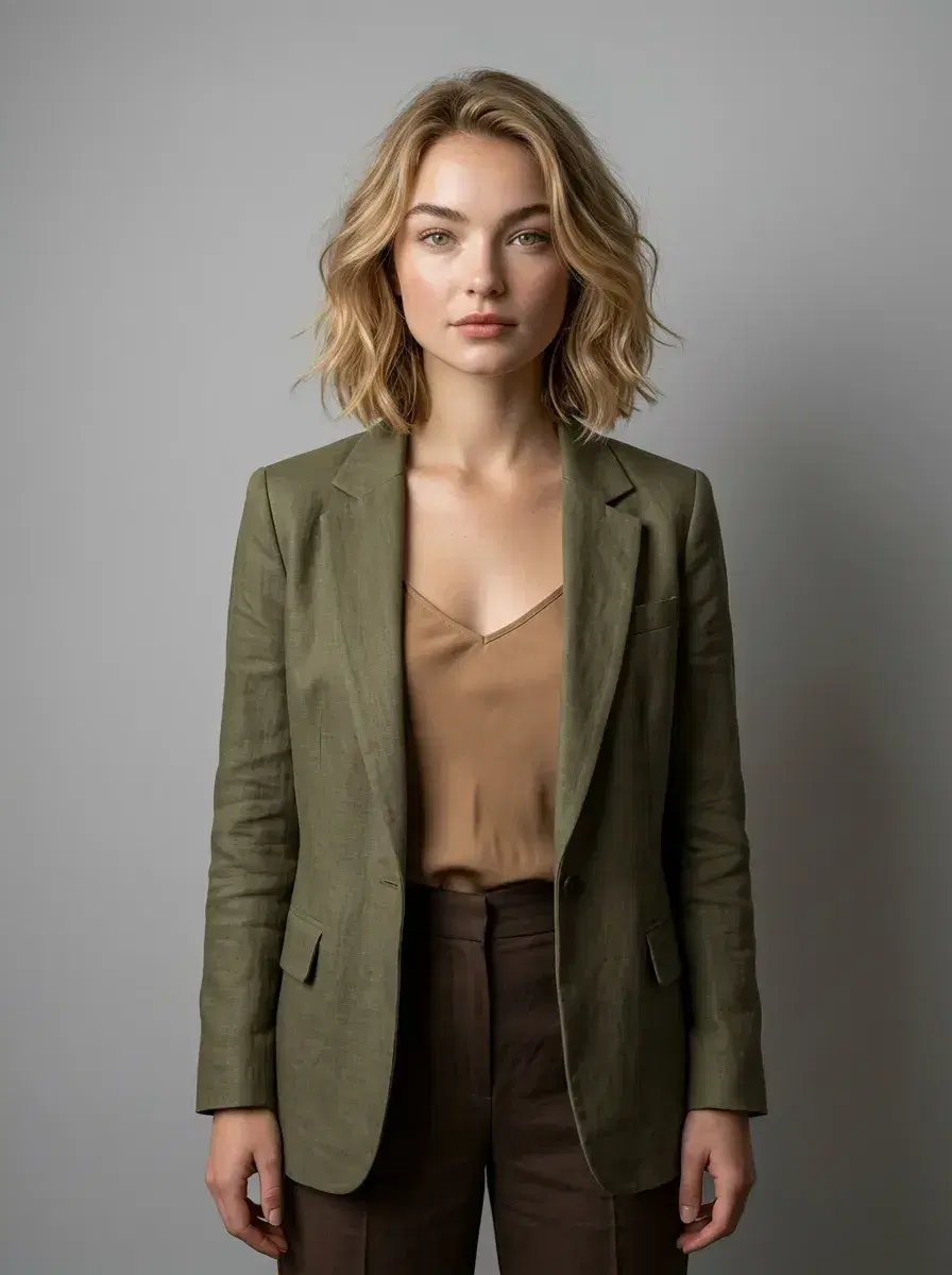 AI AI Actor Headshots — Stage-Ready Portraits — AI actor headshot with neutral studio backdrop and confident expression