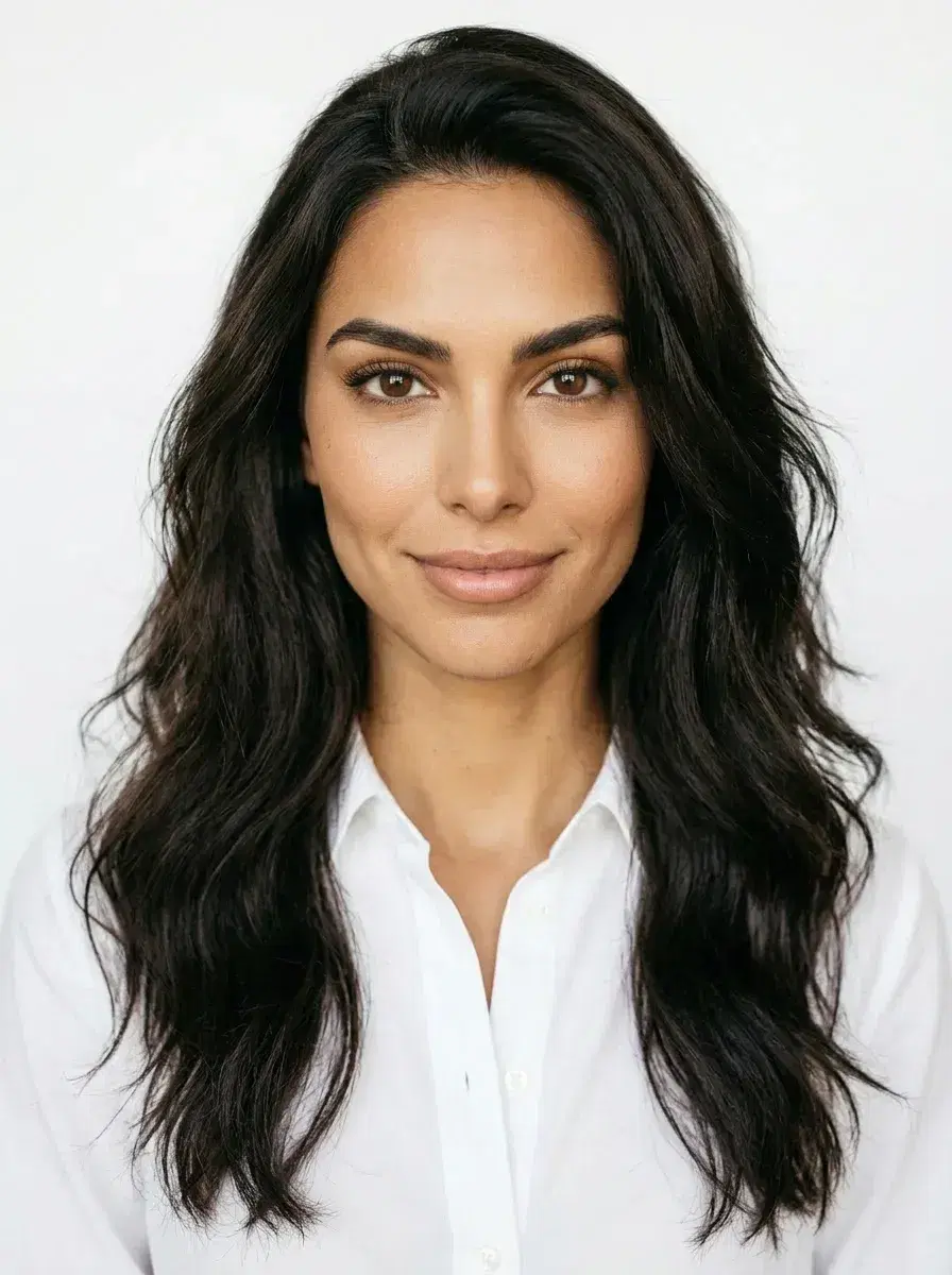 AI AI Actor Headshots — Stage-Ready Portraits — AI commercial actor headshot on white studio background