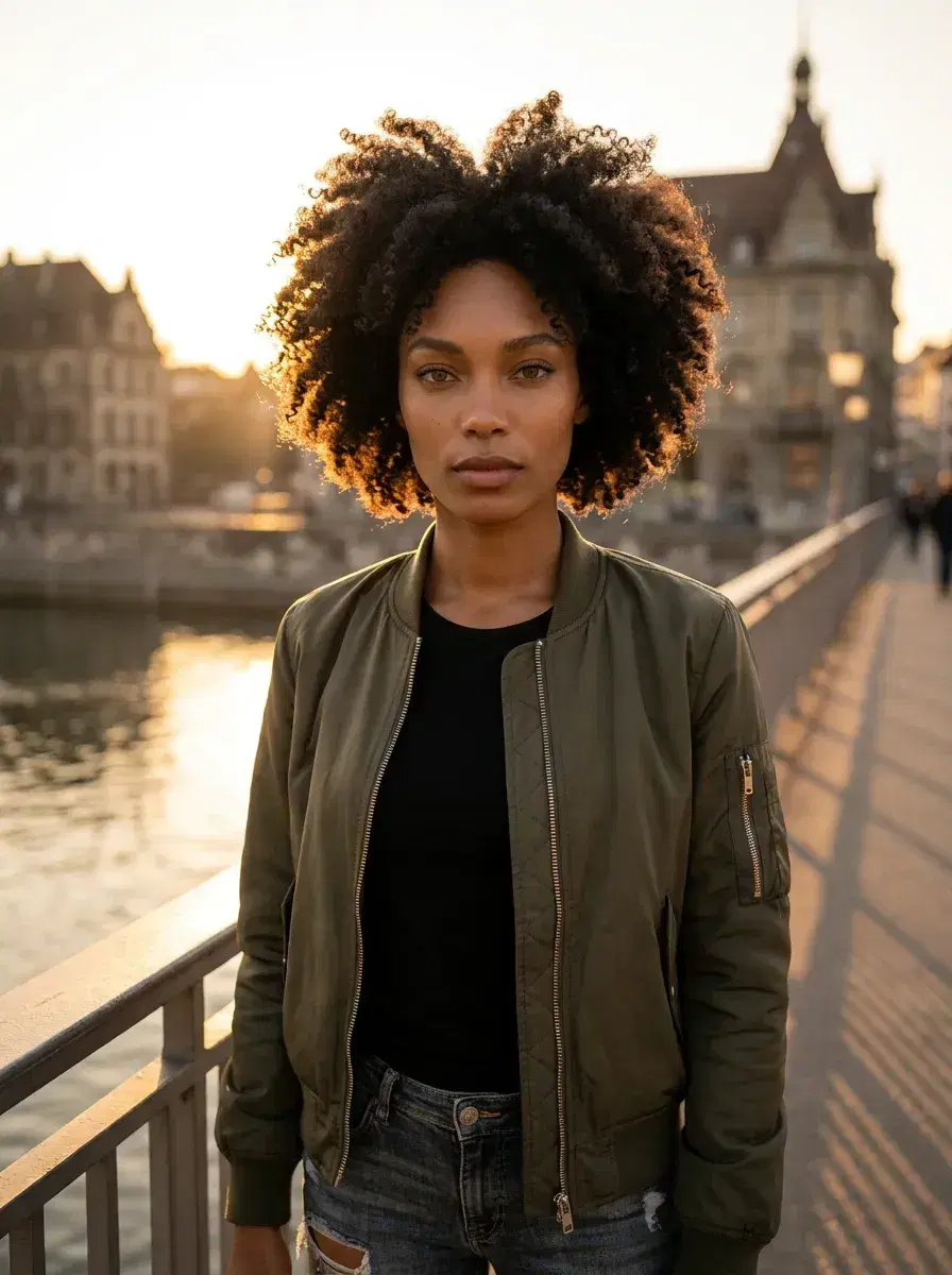 AI AI Aesthetic Photo Dump — Summer Vibes — European city bridge golden hour portrait for aesthetic photo dump