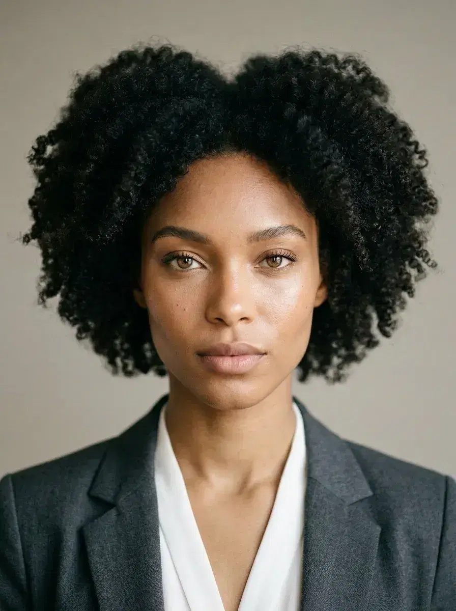 AI AI Business Casual Photos — Look Professional — Close-up business casual portrait with clean studio gradient background