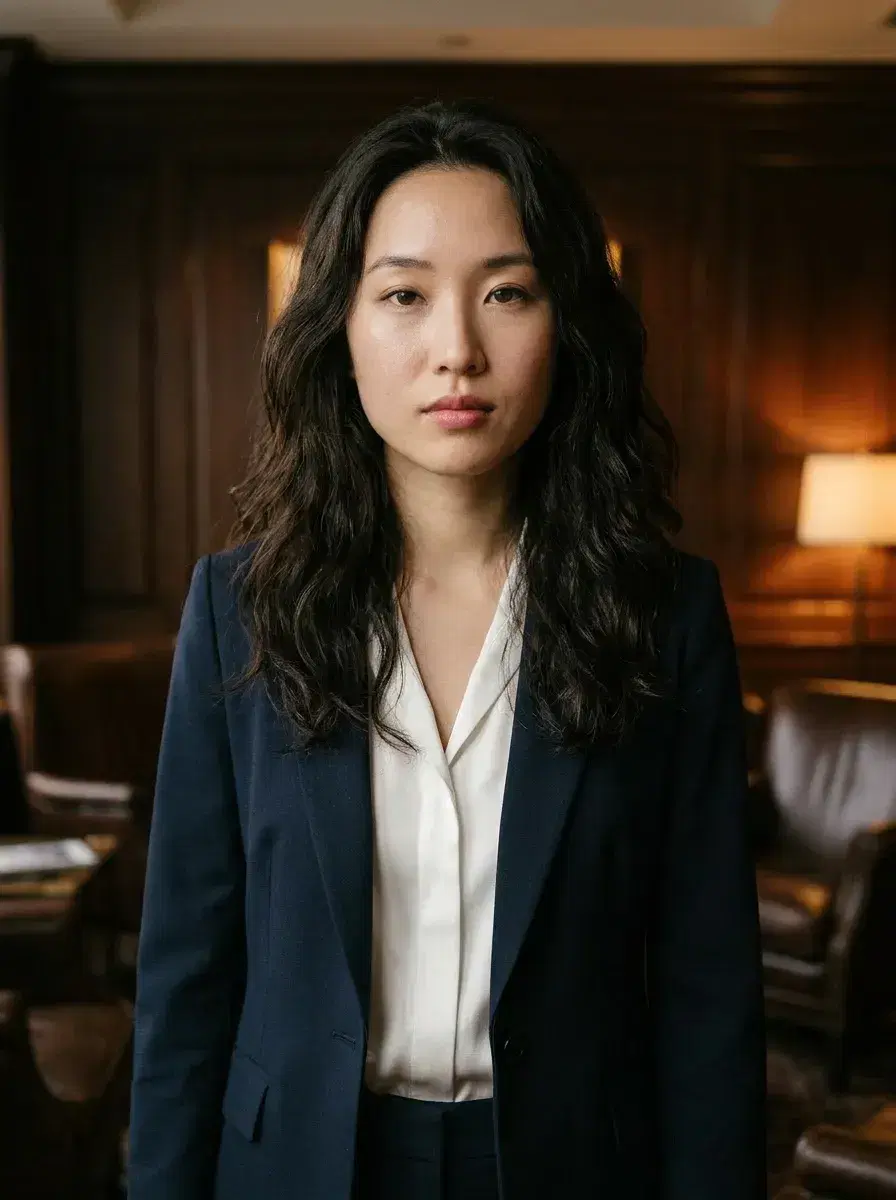 AI AI CEO LinkedIn Photos — Look Authoritative — AI CEO LinkedIn photo in private members club with dark wood interior