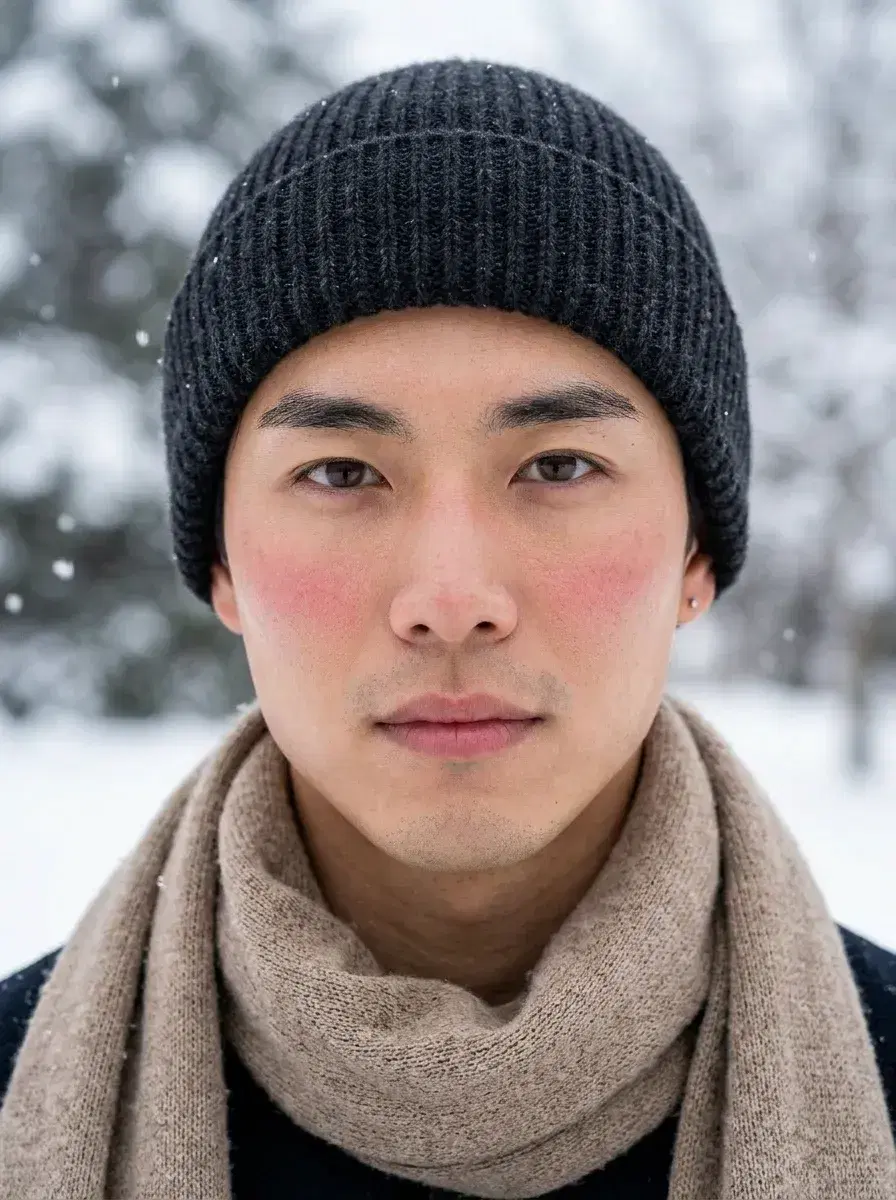 AI AI January Photo Dump — Winter Vibes — Person standing in a snowy forest clearing in winter — AI January photo dump