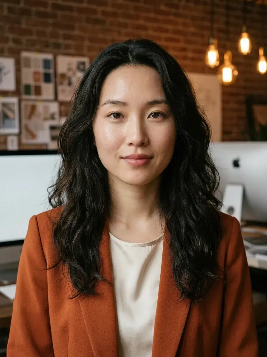 AI LinkedIn headshot — high contrast, commanding expression, generated by Pose AI