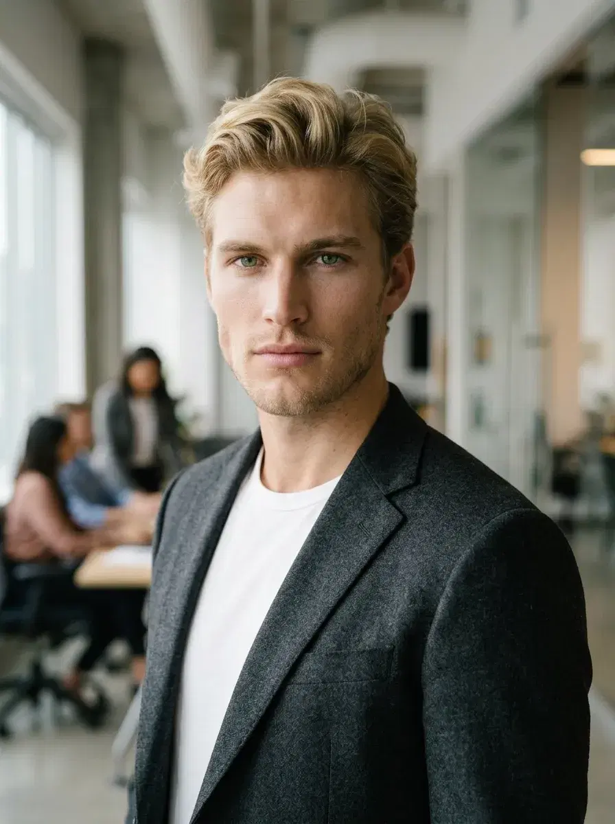 AI LinkedIn headshot style preview — linkedIn headshot with relaxed entrepreneur vibe