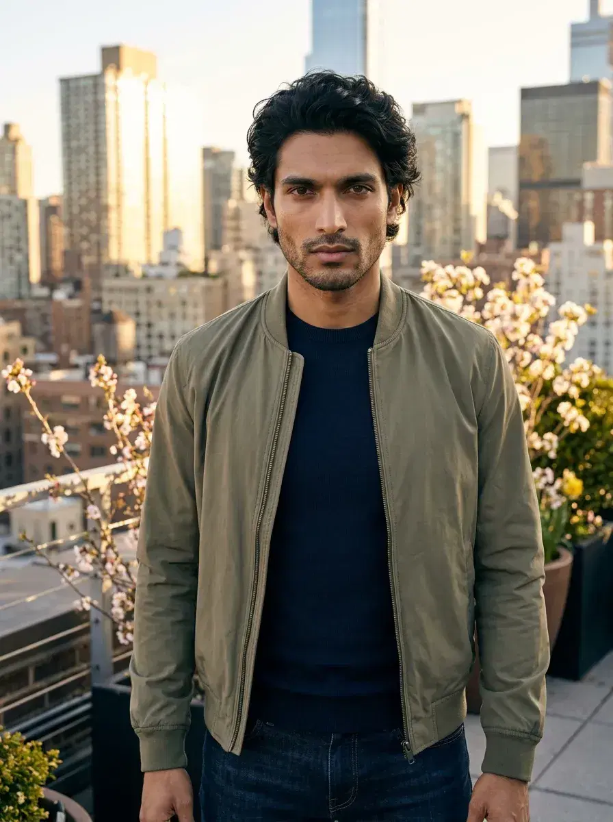 AI AI May Photo Dump — Spring Vibes — Rooftop spring moment in an AI May photo dump photo