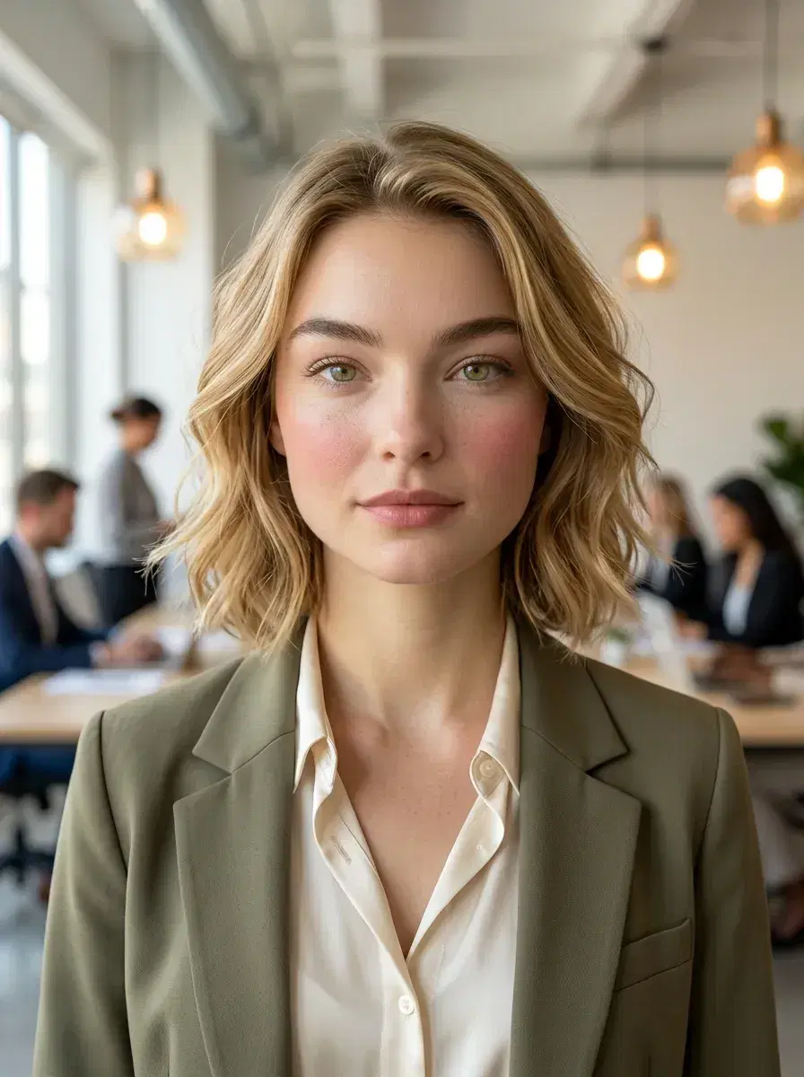 AI AI Personal Brand Headshots — Look Iconic — AI personal brand headshot in a modern open-plan office environment