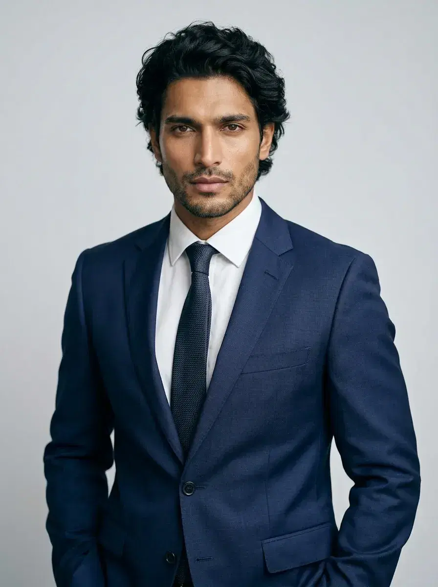 AI AI Personal Brand Headshots — Look Iconic — AI personal brand headshot on a clean grey studio backdrop