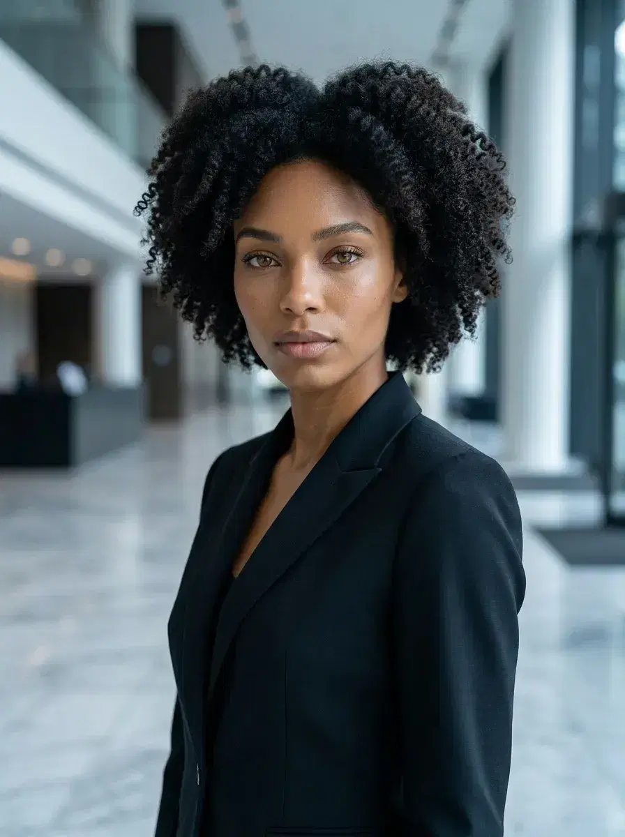 AI AI Professional Headshots — Studio Looks — AI professional headshot in upscale corporate lobby environment