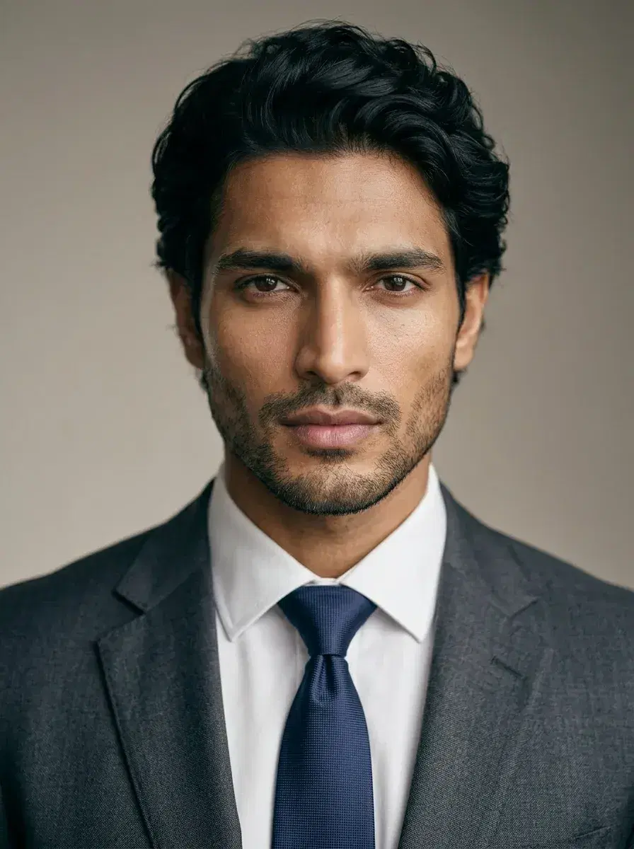 AI AI Professional Headshots — Studio Looks — AI professional headshot close-up with soft studio lighting