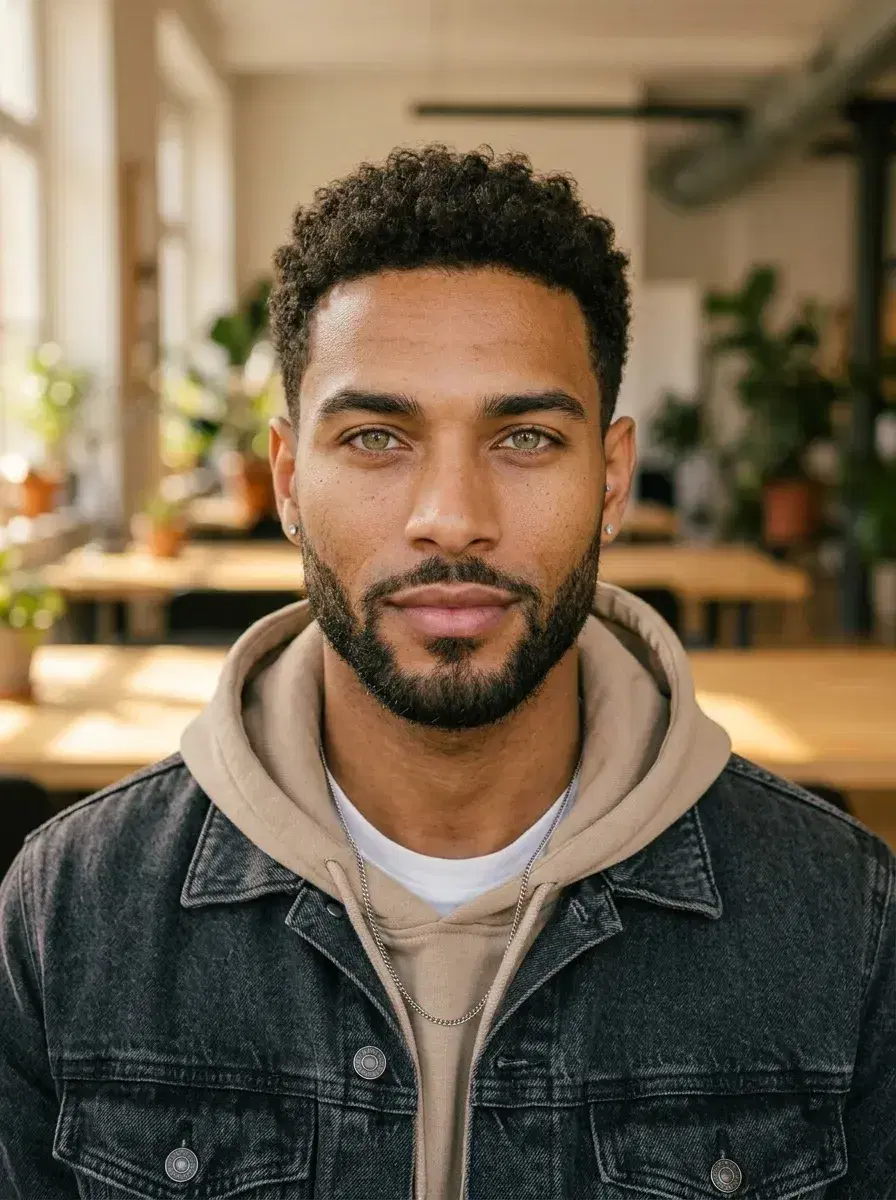 AI AI Profile Pictures — Look Iconic — AI profile picture with warm natural lighting and relaxed confident look
