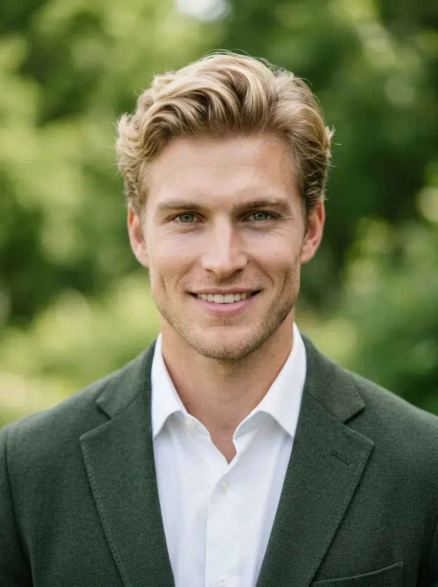 AI AI Profile Pictures — Look Iconic — AI profile picture with natural outdoor background and warm professional look