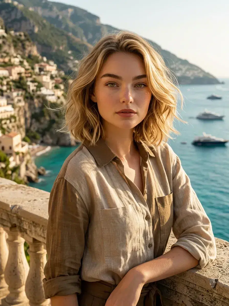 AI AI Solo Travel Photos — Instant Wanderlust — AI solo travel photo on the Amalfi Coast Italy