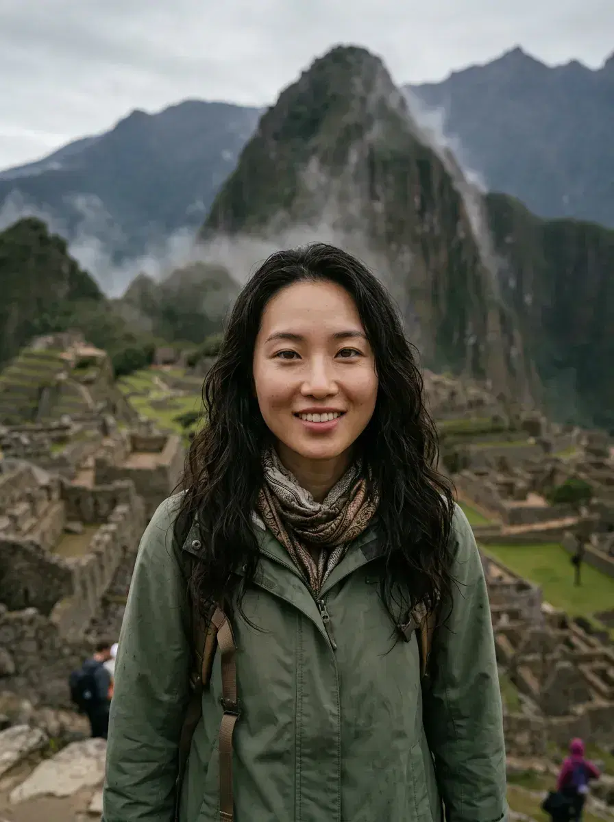 AI AI Solo Travel Photos — Instant Wanderlust — AI solo travel photo at Machu Picchu Peru