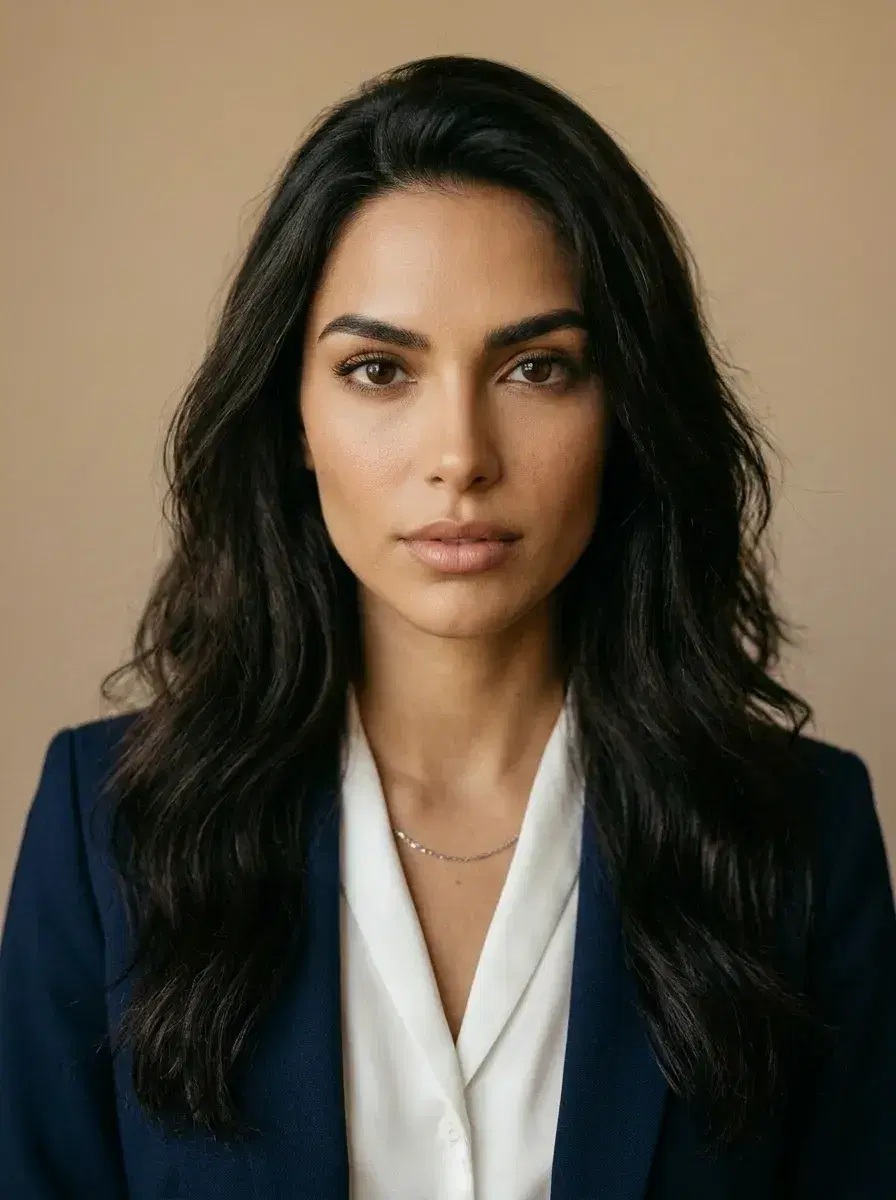 AI AI Startup Founder Portraits — Look Visionary — Close-up AI founder headshot with studio lighting