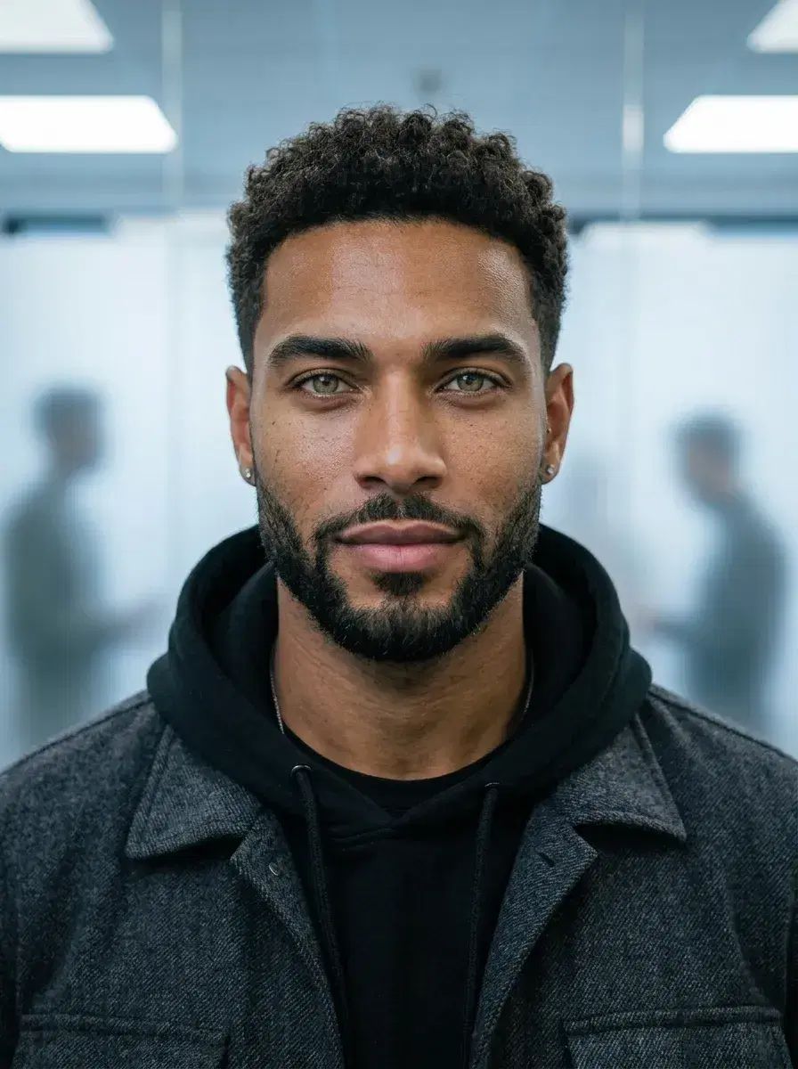 AI AI Startup Headshots — Look Founder-Ready — AI founder headshot with frosted glass office wall background