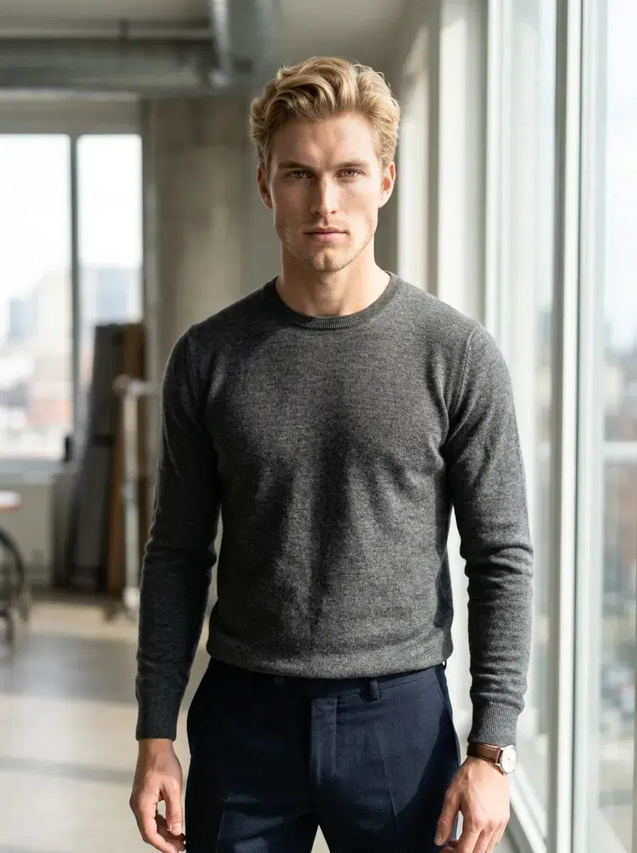 AI AI Supermodel Headshots — Editorial Glamour — AI supermodel headshot in Milan studio with luxury fashion and natural light