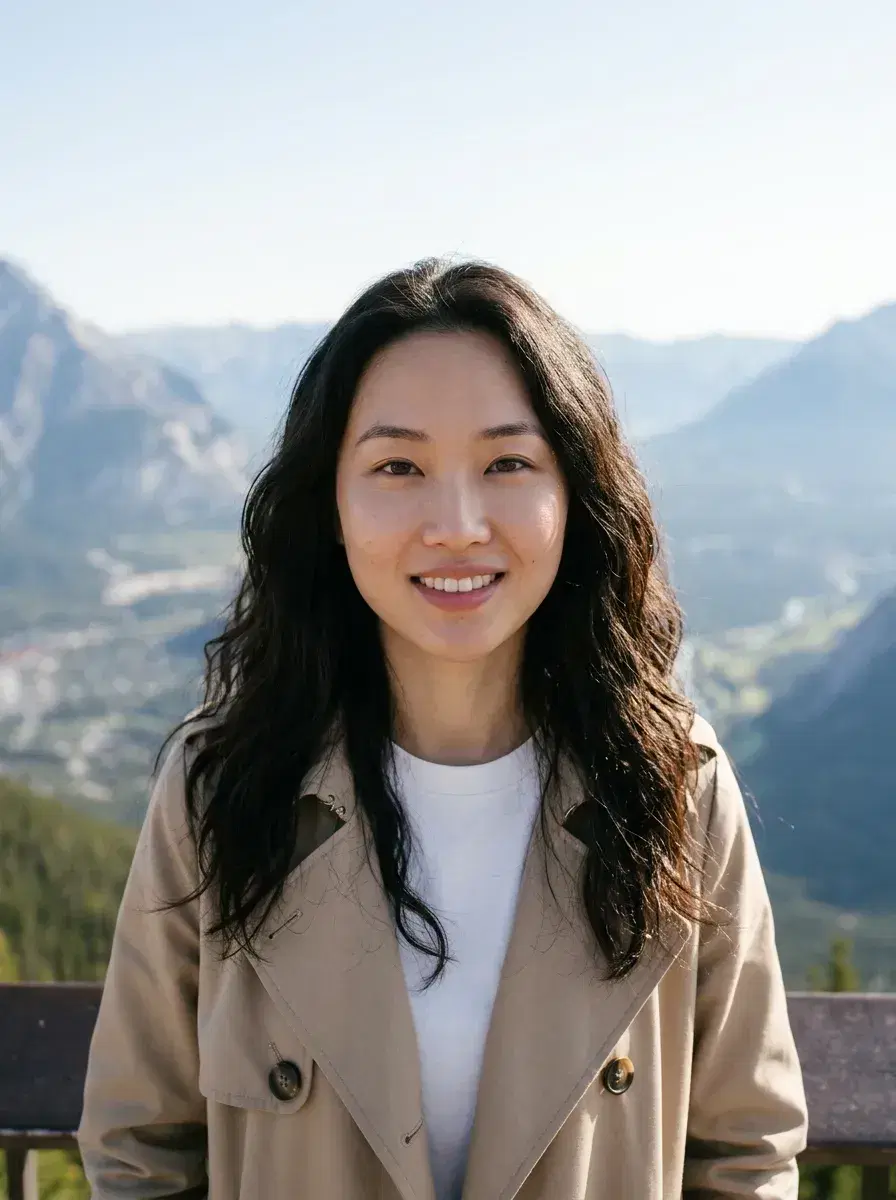 AI AI Tinder Profile Photos — More Matches — Person at scenic lookout for AI dating profile photo