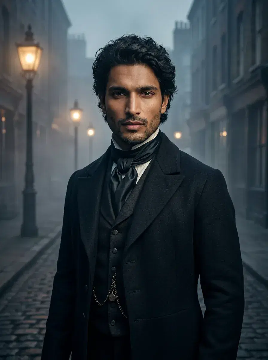 AI AI Victorian Portraits — Timeless Elegance — Close-up AI Victorian portrait with dramatic period studio lighting