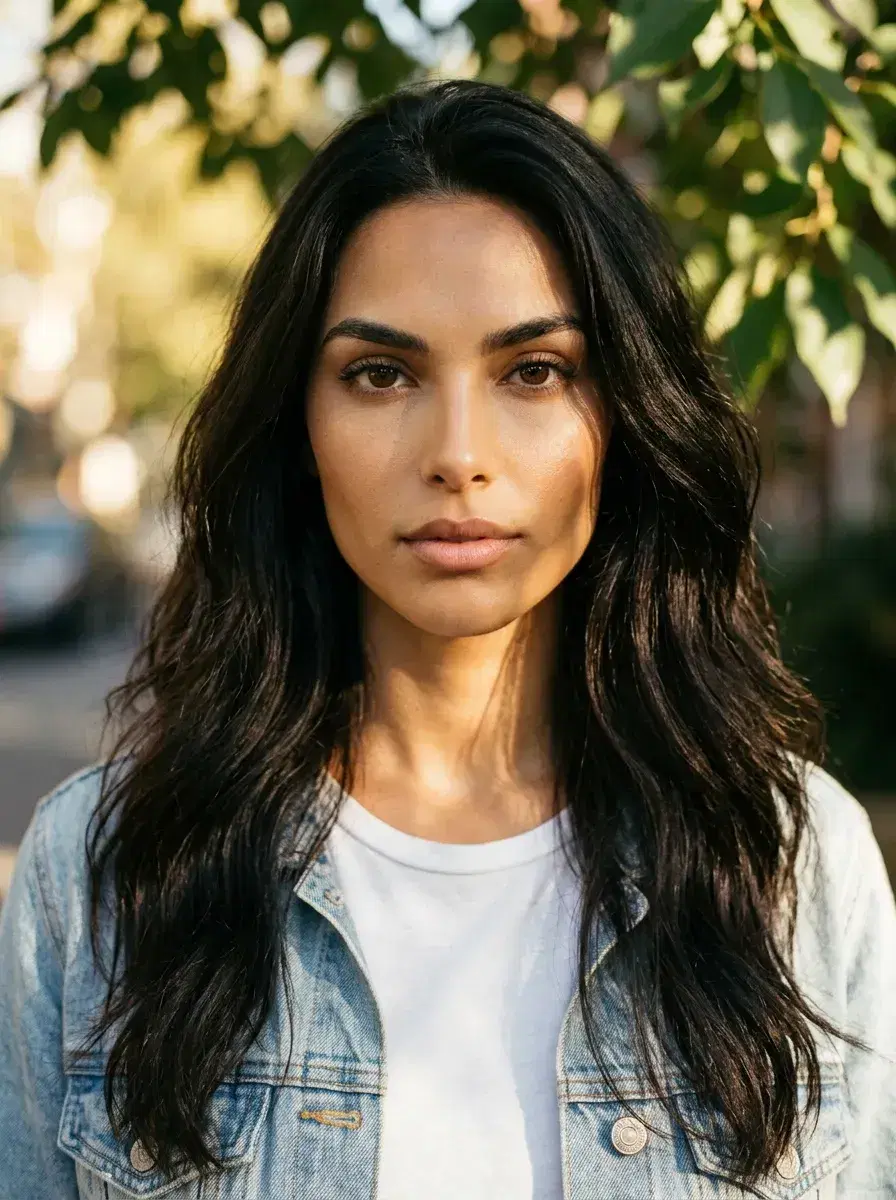 AI AI VSCO Aesthetic Photos — Film-Grain Vibes — AI VSCO aesthetic close-up portrait with golden sunlight and film grain