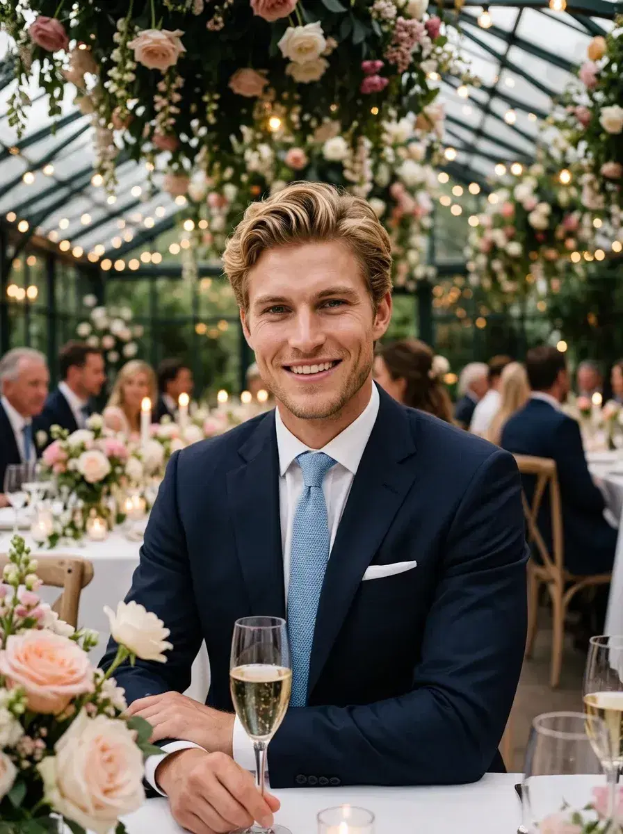 AI AI Wedding Photos — Timeless Portraits — AI wedding photo on a vineyard path at golden hour