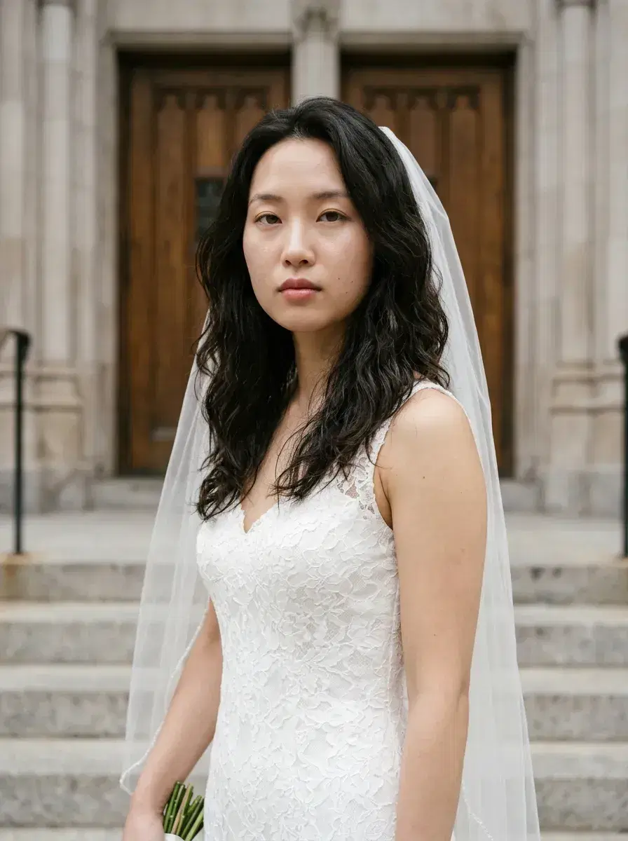 AI AI Wedding Photos — Timeless Portraits — AI wedding portrait in a candlelit ballroom with crystal chandeliers